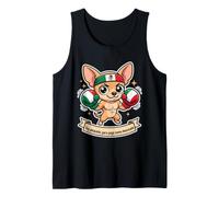 Soy Pequeño Pero Pego como Mexicano Chihuahua Boxeo Camiseta sin Mangas