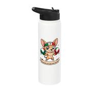 Soy Pequeño Pero Pego Como Mexicano Chihuahua Boxeo Stainless Steel Insulated Water Bottle