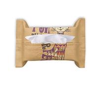 Soy perfecto eslogan colorido gato animal toalla de papel facial bolsa de pañuelos servilleta Bumf