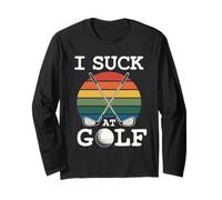 Soy pésimo en el Golf, Perdedor, Golf, papá, Divertido Golf Manga Larga