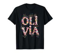 Soy Primer Nombre Olivia Personalizado Girl Garden Reunion Mom Camiseta