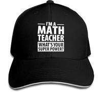 Soy Profesor De Matemáticas ¿Cuál Es Tu Superpoder? Hombre Mujer Gorra-Camionero Ajustable Protección Solar Gorras Peso Ligero Aire Libre Gorra para Trucker Viaje Hip Hop