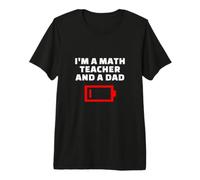 Soy Profesor de matemáticas y papá Cansado Padre matemático Broma Camiseta Premium