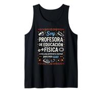 Soy Profesora de Educación Física Más Guay Divertido Camiseta sin Mangas
