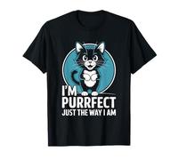 Soy Purrfect Just The Way I Am Cat Lover Feline Pet Meow Camiseta