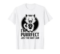 Soy Purrfect Just The Way I Am Cat Lover Feline Pet Meow Camiseta