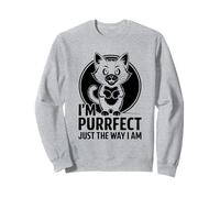 Soy Purrfect Just The Way I Am Cat Lover Feline Pet Meow Sudadera