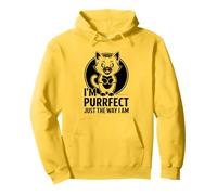 Soy Purrfect Just The Way I Am Cat Lover Feline Pet Meow Sudadera con Capucha