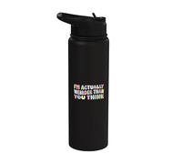 Soy realmente más raro de lo que piensas gracioso diciendo sarcástico Stainless Steel Insulated Water Bottle