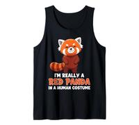 Soy realmente un panda rojo en un traje humano Camiseta sin Mangas