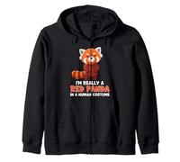 Soy realmente un panda rojo en un traje humano Sudadera con Capucha