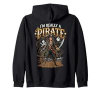 Soy Realmente Una Amputación Pirata Amputación Prótesis Brazo Pierna Amputado Sudadera con Capucha