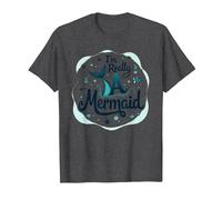 Soy Realmente una Sirena: fantasía caprichosa del océano Camiseta, Hombre, Jaspeado Oscuro, XXL