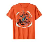 Soy Realmente una Sirena: fantasía caprichosa del océano Camiseta, Hombre, Naranja, L