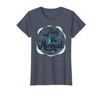 Soy Realmente una Sirena: fantasía caprichosa del océano Camiseta, Mujer, Azul Jaspeado, S