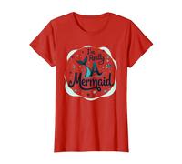 Soy Realmente una Sirena: fantasía caprichosa del océano Camiseta, Mujer, Rojo, M