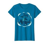Soy Realmente una Sirena: fantasía caprichosa del océano Camiseta, Mujer, Zafiro, XS