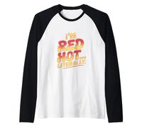 Soy Red Hot Literalmente Quemadura de Sol Camiseta Manga Raglan