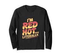 Soy Red Hot Literalmente Quemadura de Sol Manga Larga