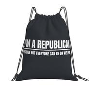 Soy Republicano Porque No Todos Pueden Vivir De La Asistencia Social. Unisex Mochila De Cuerdas Ajustable Bolsa De Deporte Ligera Bolsa De Gimnasio Para Baloncesto Voleibol Yoga