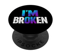 Soy Roto: Frase Emocional sobre Vulnerabilidad PopSockets PopGrip Adhesivo