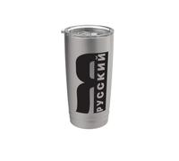 Soy Ruso Diciendo En Ruso Desde Rusia Para Rusos Vaso térmico de acero inoxidable de doble pared