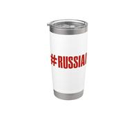 Soy Ruso Diciendo En Ruso Desde Rusia Para Rusos Vaso térmico de acero inoxidable de doble pared