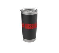 Soy Ruso Diciendo En Ruso Desde Rusia Para Rusos Vaso térmico de acero inoxidable de doble pared