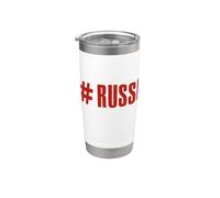 Soy Ruso Diciendo En Ruso Desde Rusia Para Rusos Vaso térmico de acero inoxidable de doble pared