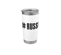 Soy Ruso Diciendo En Ruso Desde Rusia Para Rusos Vaso térmico de acero inoxidable de doble pared