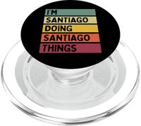 Soy Santiago Doing Santiago Things Funny Citas Personalizadas PopSockets PopGrip para MagSafe
