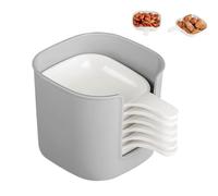 Soy Sauce Dish, 6 piezas de cerámica Dipping Sauce Plates with Handles Holder, Multi-Purpose Dip Trays for Ketchup, Yogurt, Snacks, Commercial Serving, Kitchen Mesa, Family Cenners, and Restaurant Use