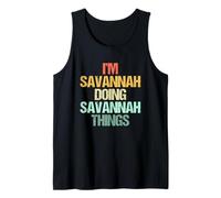Soy Savannah Haciendo Cosas de Savannah -Fun Diciendo Nombre Savannah Camiseta sin Mangas