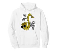 Soy Saxy Y Lo Sabes Divertido Juego de Palabras Musicales Sudadera con Capucha