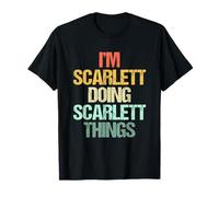 Soy Scarlett Haciendo Cosas de Scarlett -Fun Diciendo Nombre Scarlett Camiseta