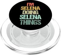 Soy Selena Haciendo Cosas de Selena - Divertidísimo Nombre Selena PopSockets PopGrip para MagSafe