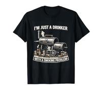 Soy Solo un Bebedor con un Problema de Fumar diseño de Barbacoa Camiseta