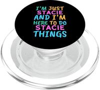 Soy Stacie Aquí para Hacer Stacie Things Funny Nombre PopSockets PopGrip para MagSafe
