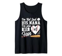 Soy Su Nana y También Su Fan Baseball Camiseta sin Mangas