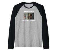 Soy su Voz Él es mi corazón Autismo Camiseta Manga Raglan