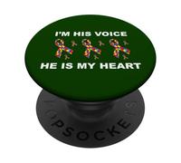 Soy su Voz Él es mi corazón Autismo PopSockets PopGrip Adhesivo