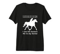 Soy Sus Ojos Él Es Mis Alas Yo Soy Su Humano Él Es Mi Caballo Camiseta Premium