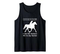 Soy Sus Ojos Él Es Mis Alas Yo Soy Su Humano Él Es Mi Caballo Camiseta sin Mangas