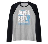 Soy Tan Alfa Que Mis Células Beta Diabéticos Tipo Diabetes Camiseta Manga Raglan