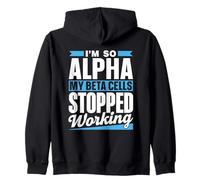 Soy Tan Alfa Que Mis Células Beta Tipo Diabéticos Diabetes Sudadera con Capucha
