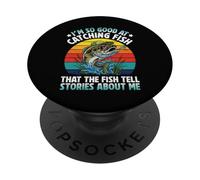 Soy Tan Bueno capturando Peces Que los Peces cuentan Historias PopSockets PopGrip Adhesivo