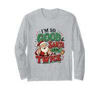 Soy Tan Bueno Que Papá Noel llegó Dos Veces, Divertida Navidad con Doble Significado Manga Larga