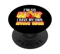 Soy Tan Caliente Tengo mi Propia tecnología HVAC PopSockets PopGrip Adhesivo