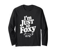 Soy Tan Foxy Cute Fox Funny Animal Lovers Manga Larga