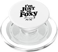 Soy Tan Foxy Cute Fox Funny Animal Lovers PopSockets PopGrip para MagSafe